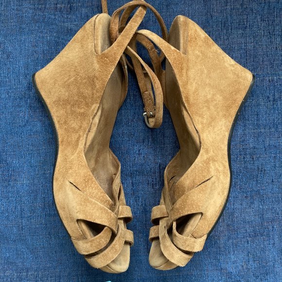 UGG Shoes - Ugg Suede "Violet" High Line Wedge Sandals